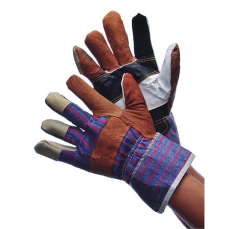 Clean All Multi Color Leather Work Gloves, 10 Dozen CL2448332